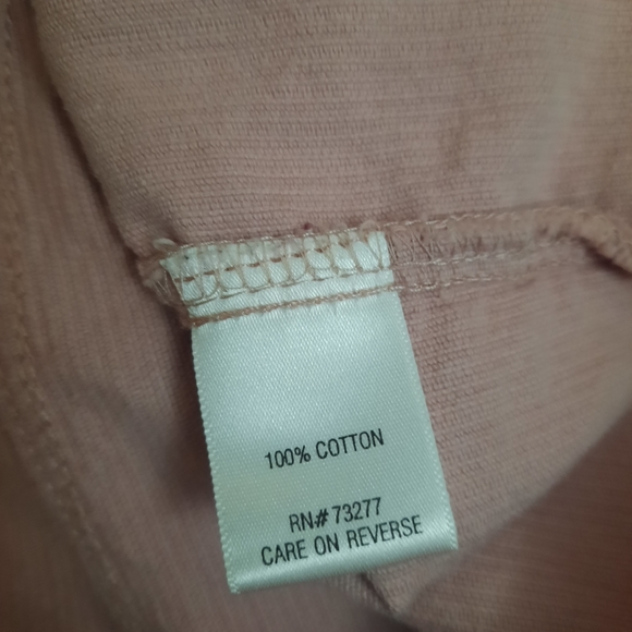Womens Corduroy Jacket Sonoma Long Sleeve Pink Medium Zip Up - Picture 7 of 10